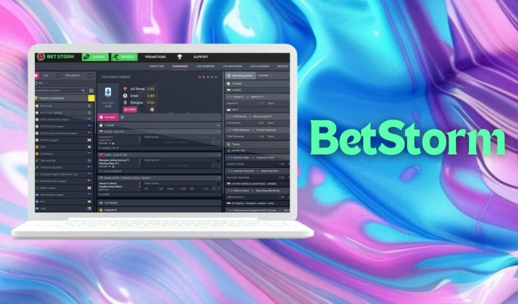 BetStorm site for sports betting from India