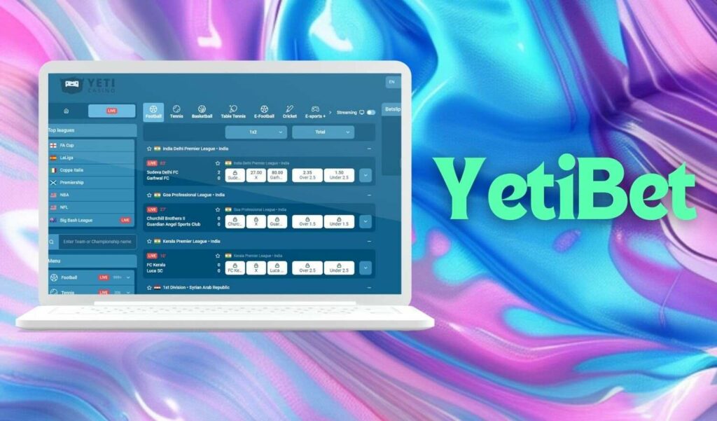 YetiBet sports betting website overview in India